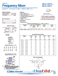 Datasheet MCA-30FH manufacturer Mini-Circuits