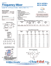 Datasheet MCA-30FMH manufacturer Mini-Circuits