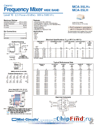 Datasheet MCA-35LH manufacturer Mini-Circuits
