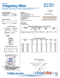 Datasheet MCA-36FH+ manufacturer Mini-Circuits