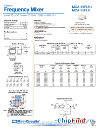 Datasheet MCA-36FLH+ manufacturer Mini-Circuits