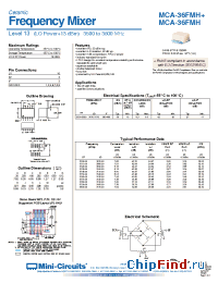 Datasheet MCA-36FMH+ manufacturer Mini-Circuits