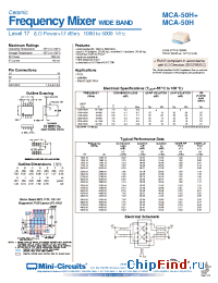 Datasheet MCA-50H производства Mini-Circuits