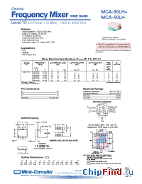 Datasheet MCA-50LH manufacturer Mini-Circuits