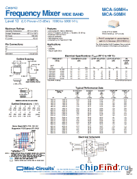 Datasheet MCA-50MH manufacturer Mini-Circuits