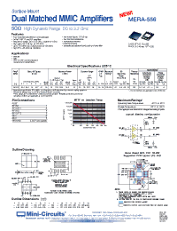 Datasheet MERA-556 manufacturer Mini-Circuits