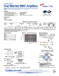 Datasheet MERA-7456 производства Mini-Circuits