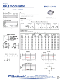 Datasheet MIQC-1785M manufacturer Mini-Circuits