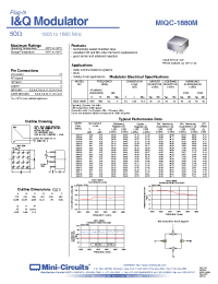 Datasheet MIQC-1880M manufacturer Mini-Circuits