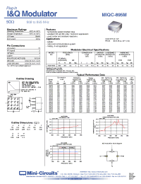 Datasheet MIQC-895M manufacturer Mini-Circuits