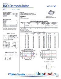Datasheet MIQY-70D manufacturer Mini-Circuits