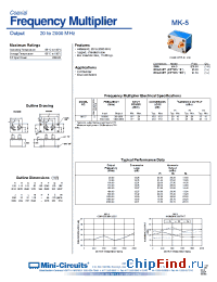 Datasheet MK-5B manufacturer Mini-Circuits