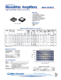 Datasheet MNA-2 manufacturer Mini-Circuits