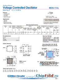 Datasheet MOS-114+ manufacturer Mini-Circuits