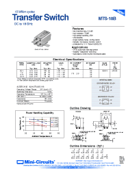 Datasheet MTS-18B manufacturer Mini-Circuits