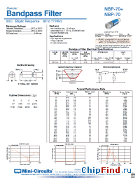 Datasheet NBP-70 manufacturer Mini-Circuits
