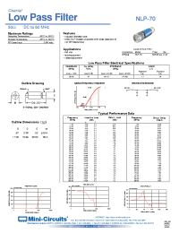 Datasheet NLP-70 manufacturer Mini-Circuits