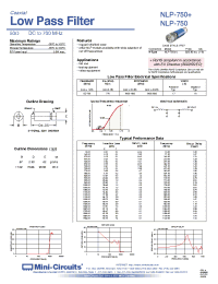 Datasheet NLP-750 manufacturer Mini-Circuits