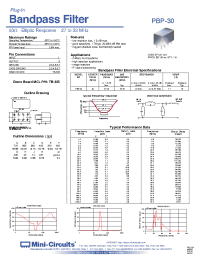 Datasheet PBP-10.7 manufacturer Mini-Circuits