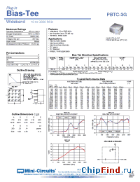 Datasheet PBTC-3G manufacturer Mini-Circuits