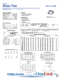 Datasheet PBTC-3GW manufacturer Mini-Circuits
