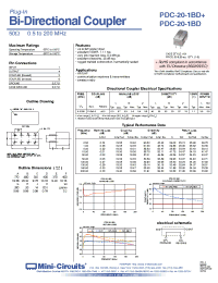 Datasheet PDC-20-1BD manufacturer Mini-Circuits