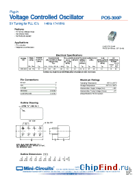 Datasheet POS-300P manufacturer Mini-Circuits