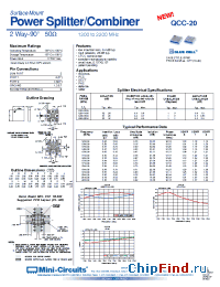 Datasheet QCC-20 manufacturer Mini-Circuits