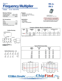Datasheet RK-2+ manufacturer Mini-Circuits