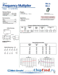 Datasheet RK-3+ manufacturer Mini-Circuits