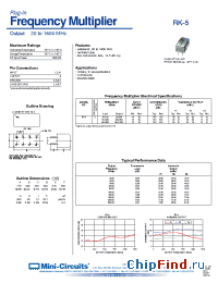 Datasheet RK-5 manufacturer Mini-Circuits