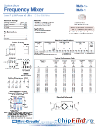 Datasheet RMS-1+ manufacturer Mini-Circuits