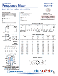 Datasheet RMS-11F+ manufacturer Mini-Circuits
