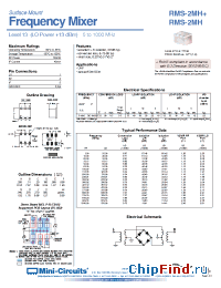 Datasheet RMS-2MH+ manufacturer Mini-Circuits
