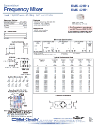 Datasheet RMS-42MH manufacturer Mini-Circuits