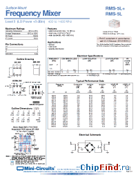 Datasheet RMS-5L+ manufacturer Mini-Circuits