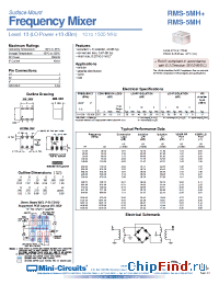 Datasheet RMS-5MH manufacturer Mini-Circuits