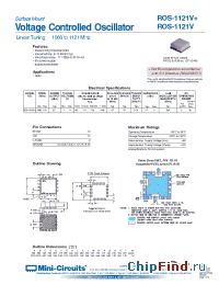 Datasheet ROS-1121V+ manufacturer Mini-Circuits
