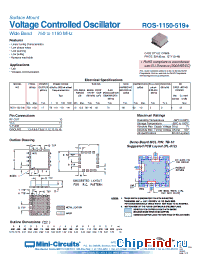 Datasheet ROS-1150-519+ производства Mini-Circuits