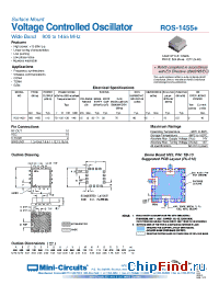 Datasheet ROS-1455+ manufacturer Mini-Circuits