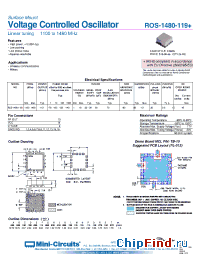 Datasheet ROS-1480-119+ manufacturer Mini-Circuits