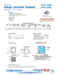 Datasheet ROS-1700W+ manufacturer Mini-Circuits