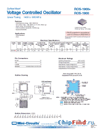 Datasheet ROS-1900+ manufacturer Mini-Circuits