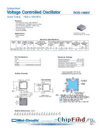 Datasheet ROS-1900V manufacturer Mini-Circuits