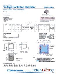 Datasheet ROS-1950+ manufacturer Mini-Circuits