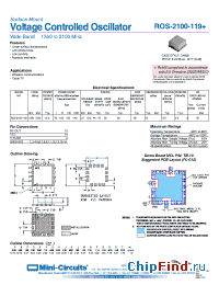 Datasheet ROS-2100-119+ manufacturer Mini-Circuits