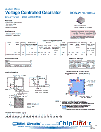 Datasheet ROS-2150-1019+ manufacturer Mini-Circuits