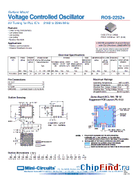 Datasheet ROS-2252+ manufacturer Mini-Circuits