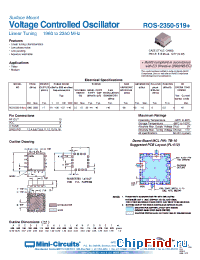Datasheet ROS-2350-519+ manufacturer Mini-Circuits