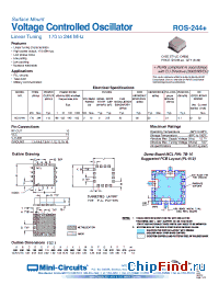 Datasheet ROS-244+ manufacturer Mini-Circuits